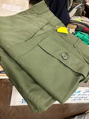 Vintage 80s Us Army Og 507 Trousers Utility Pants Military  Usa  Straight Pocket • $35