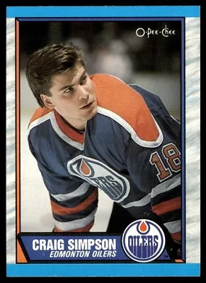 1989-90 O-Pee-Chee #99 Craig Simpson Edmonton Oilers • $1.55