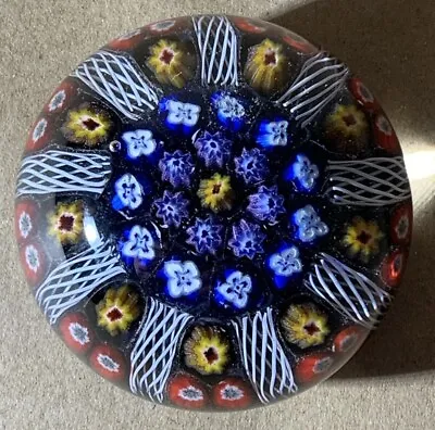 Vintage Strathearn Millefiori Glass Paperweight. • £18