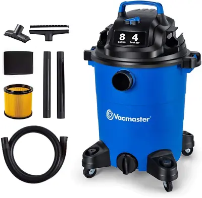 Vacmaster 4 Peak HP 8 Gallon Wet Dry Vacuum Cleaner Lightweight Powerful Suction • $87.59