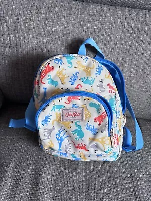 Cath Kidston Kids Mini Boy’s Or Girl’s Backpack Blue/grey Animals Zoo Small • £9.95