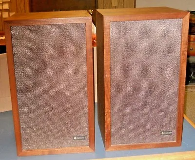 Vtg 1970's Pair Criterion 77 Speakers 30 Watt 99-02321wx H. F. Range 8 Ohm Wood  • $160