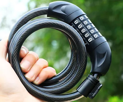 5 Digit Password Bicycle Chain Lock Cable Lock 47  Long • $7.90
