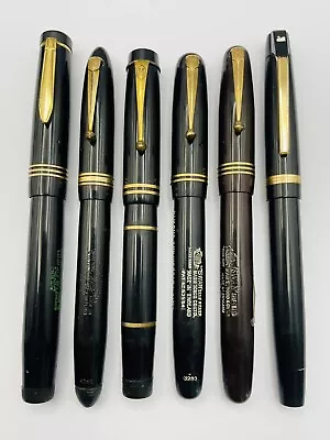 Lot 6 Vintage Mabie Todd Swan Fountain Pens Various Models • $102.50