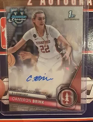 Cameron Brink Topps Bowman Chrome Prospects Autograph Card • $165