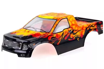 HSP RC Truck Car Body Shell Blue/Orange With Stickers 1/10 HSP 94188 94111 94108 • £22.99