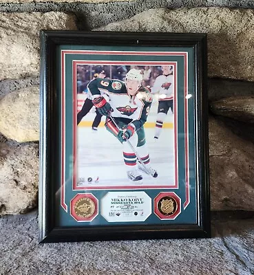 RARE Highland Mint Mikko Koivu Framed Photo & Coins 25/500 NHL Minnesota Wild  • $129.99