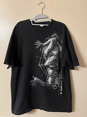 Vintage Spiderman 3 Venom Shirt Movie Promo 2007 Marvel Men XL Black Spider-man • $71.99