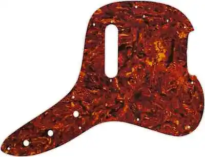 WD Custom Pickguard For Fender 1978 Musicmaster Bass #05W Tortoise Shell/White • $52.99