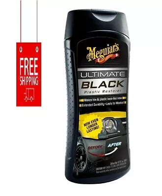 Meguiar’s Ultimate Black Plastic Restorer White Liquid Restores Car Shine12oz • $11.55