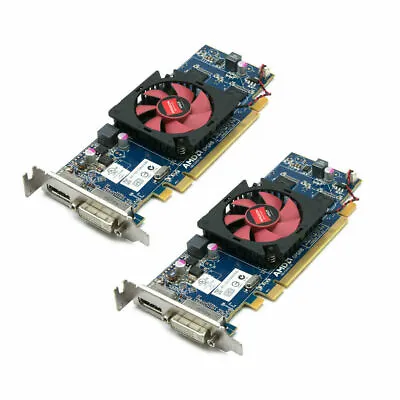 Lot Of 2 AMD Radeon AMD Radeon HD 6450 1GB Video Card DVI+DP SFF • $12.95