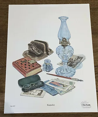 Vintage 1980 Signed DON ENSOR KEEPSAKES Limited Edition Art Picture Print (B) • $17.98