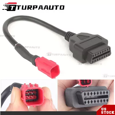 For Kawasaki OBD2 6 Pin Diagnostic Plug Adapter Motorcycle Scooter ATV Cable NEW • $13.09