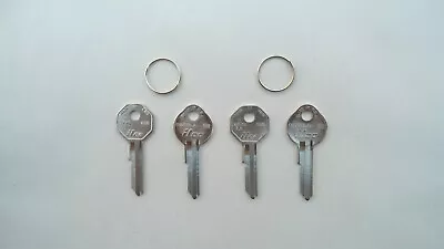 4 Old School Key Blanks! Fits 1936-1966 Gm Car Bel Air Impala Nova Biscayne Etc • $17.01