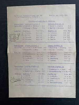 1972 Ddr-Meisterschaft RostockLeipzig DresdenMagdeburgBerlinErfurt • $17.06