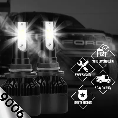 XENTEC LED HID Headlight Conversion Kit 9006 6000K For 1988-1999 GMC C1500 • $17.99