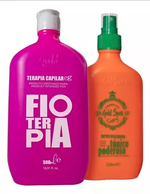 Progressiva Fioterapia +tônico Capilar Everk  -cabelo Lisinho E Crescido • $158