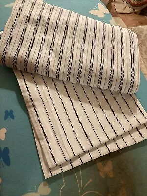 Ikea 100% Cotton Navy And White Duvet Cover And 2 Pillowcases 60”x72” • £5