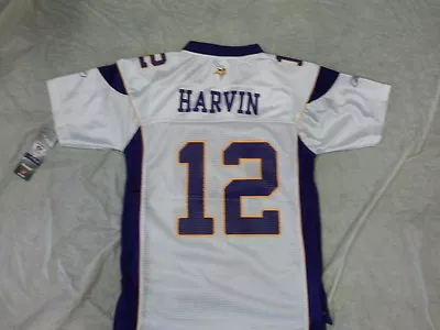 Percy Harvin #12 Reebok Youth Vikings Nfl Replica Jersey Free Shipping • $59.99
