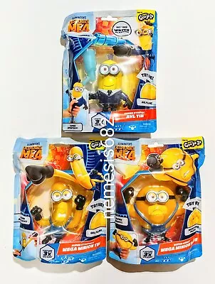 Despicable Me 4 Heroes Of Goo Jit Zu Stretchy Minion Squishy Figure Set Of 3 NEW • $69.99