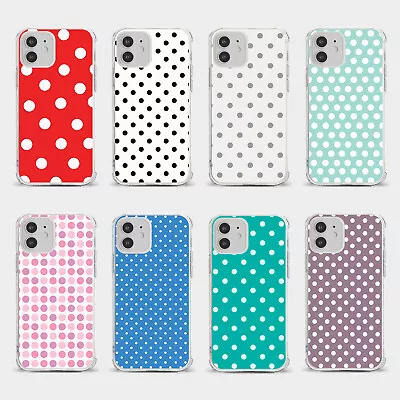 Case For Iphone 15 14 13 12 11 Se 8 Pro Shockproof Phone Cover Polka Dot Shabby • £5.99