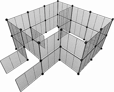 $63.99 • Buy Pet Playpen, Dog Puppy Cat Pen, Small Animal Cage Indoor Portable Metal Wire Yar