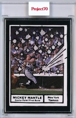 2021 Topps Project 70 Mickey Mantle By Joshua Vides - Ap 01/51 Silver Frame #77 • $895