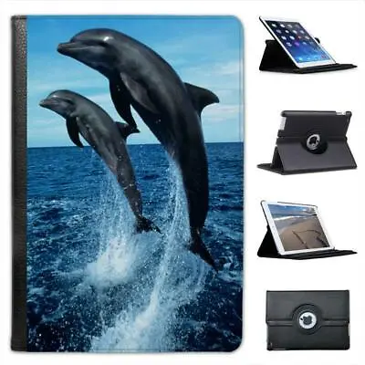 Dolphins Jumping Folio Leather Case For IPad Mini & Retina • £11.99