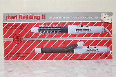 Vintage JHERI REDDING II 3/4 Cushion Curling Iron & 3/4  Cushion Hot Brush • $39.95