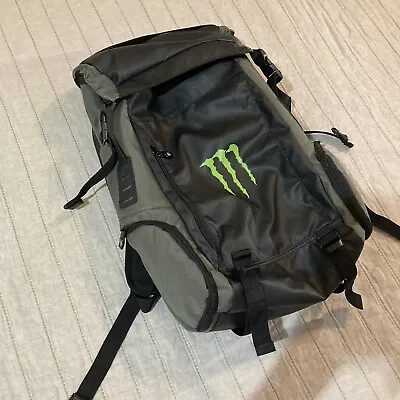 Premium Monster Energy Backpack Cinch Inside Waterproof Messenger Secret Pockets • $84.99