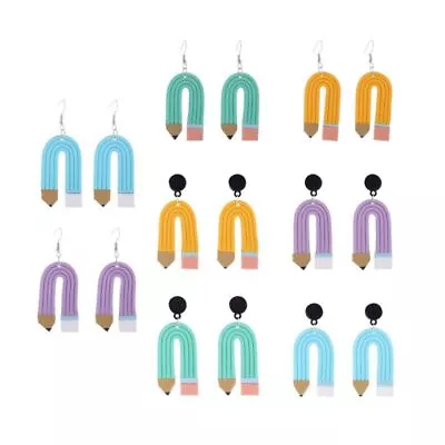 Handmade Dangle Drop Earrings Lightweight Crayons Jewelry  Students • £3.67