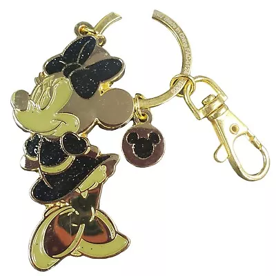 Minnie Mouse Disney Parks Keychain Glitter Hair Bow Bling Purse Clip Accessories • $18