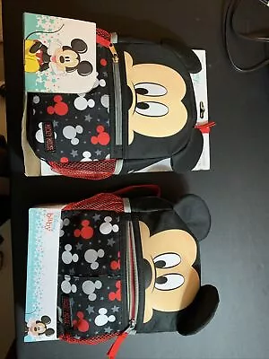 Mickey Mouse Backpack With Harness. Disney LOT OF 2 • $35