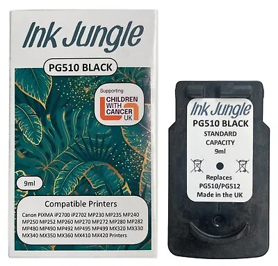 Canon PG510 Black / CL511 Colour Refilled Ink Cartridge For PIXMA MX340 Printer • £12.95