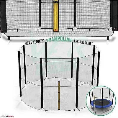 £19.99 • Buy 6FT 8FT 10FT 12FT 14FT Replacement Trampoline Safety Net Enclosure Surround 