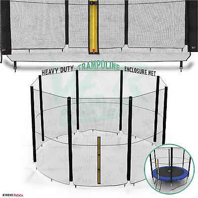 6FT 8FT 10FT 12FT 14FT Replacement Trampoline Safety Net Enclosure Surround  • £19.99