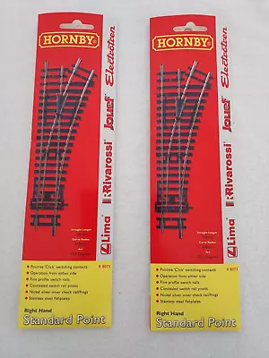 Hornby - R8073 Pair Of Right Hand Standard Points. Unused. • £0.99