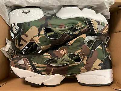 New Reebok Instapump Fury Aape By Bathing Ape Sz 12 Camo V53879 • $249.99