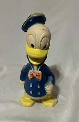 Donald Duck Sailor Squeaky Toy Doll Sun Rubber Co. 11” • $30.25