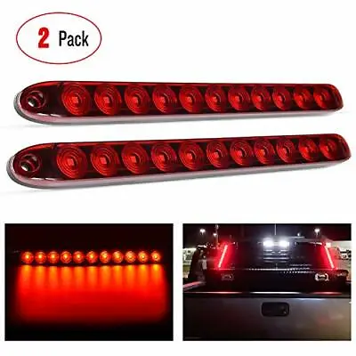 2PCS 16  Rear LED Bumper Reflector Brake Tail Light Signal Lamps Trailer Marker • $25.99