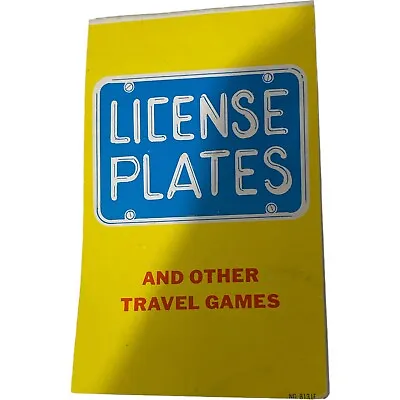 Vintage Miniature Booklet License Plates And Other Travel Games  New Unused • $4.99