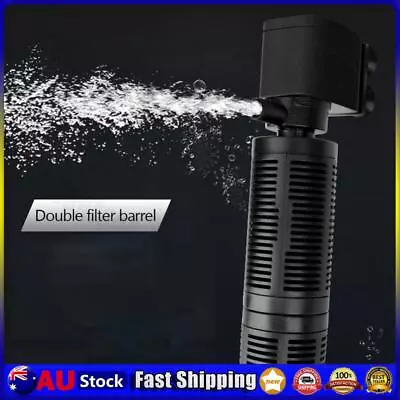 3 In 1 Fish Tank Filter Waterproof Aquarium Water Purifier Aquarium Accessories • $11.97