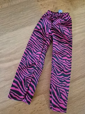 Mattel Barbie Ken Fashion - Pink Zebra Print Pants • $8.99