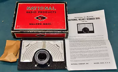 NIB National Radio Products Velvet Vernier Model SCN Radio Dial • $39.95