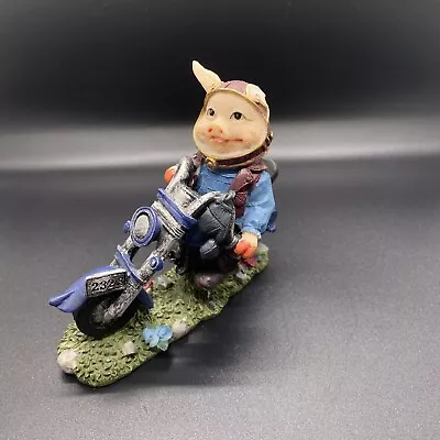 Pig On Motorcycle Figurine • $1.99