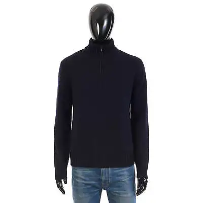 LORO PIANA 2440$ Grafton 1/2 Zip Up Sweater- Gray Cashmere Auth NWT • $1560