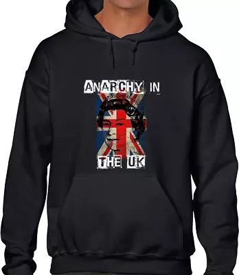 Union Jack Anarchy Hoody Hoodie Cool Punk Rock Anarchy In The Uk Retro Fashion • £16.99