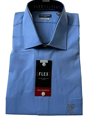 Van Heusen Shirt Size XL(34/35) Periwinkle Long Sleeves Dress Shirt. NWT • $22.49