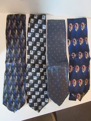 Lot Of 4 VINTAGE Collectable Neckties:Surrey Haggar Extra Long - JK • $0.99