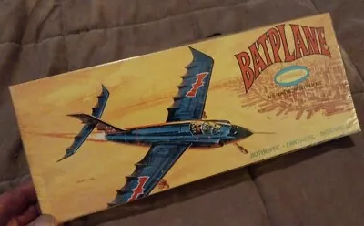  VINTAGE 1966 AURORA BATPLANE Model Kit # 487-98 NOS MINT !  FACTORY SEALED  • $147.50